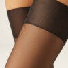 20 Denier Sheer Garter Belt Effect Socks