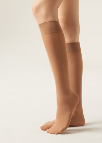 30 Denier Semi Opaque Microfiber Knee-Highs