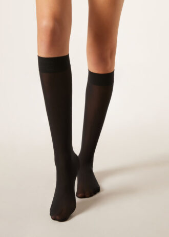 30 Denier Semi Opaque Microfiber Knee-Highs