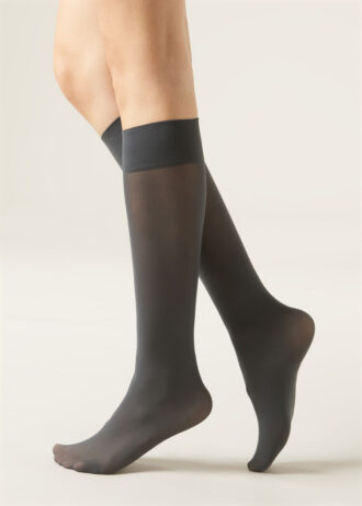 30 Denier Semi Opaque Microfiber Knee-Highs