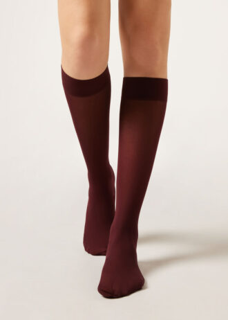 30 Denier Semi Opaque Microfiber Knee-Highs