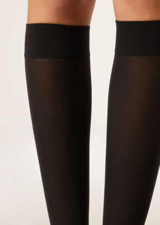 30 Denier Semi Opaque Microfiber Knee-Highs