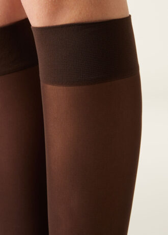 30 Denier Semi Opaque Microfiber Knee-Highs