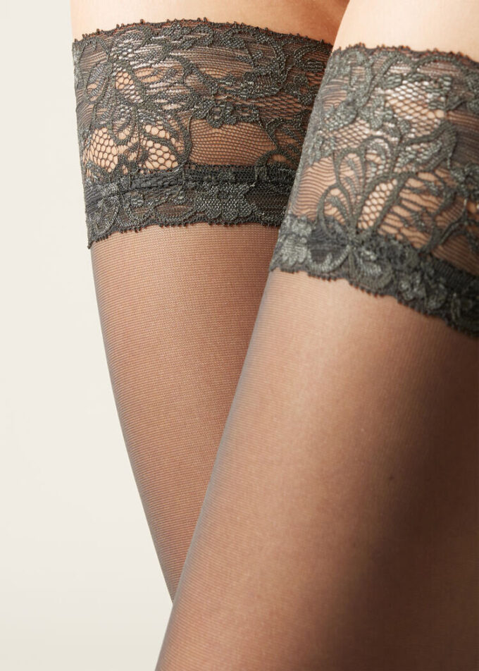 40 Denier Sheer Thigh-Highs