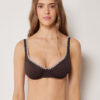Balconette Swimsuit Top Bicolor Embroidery