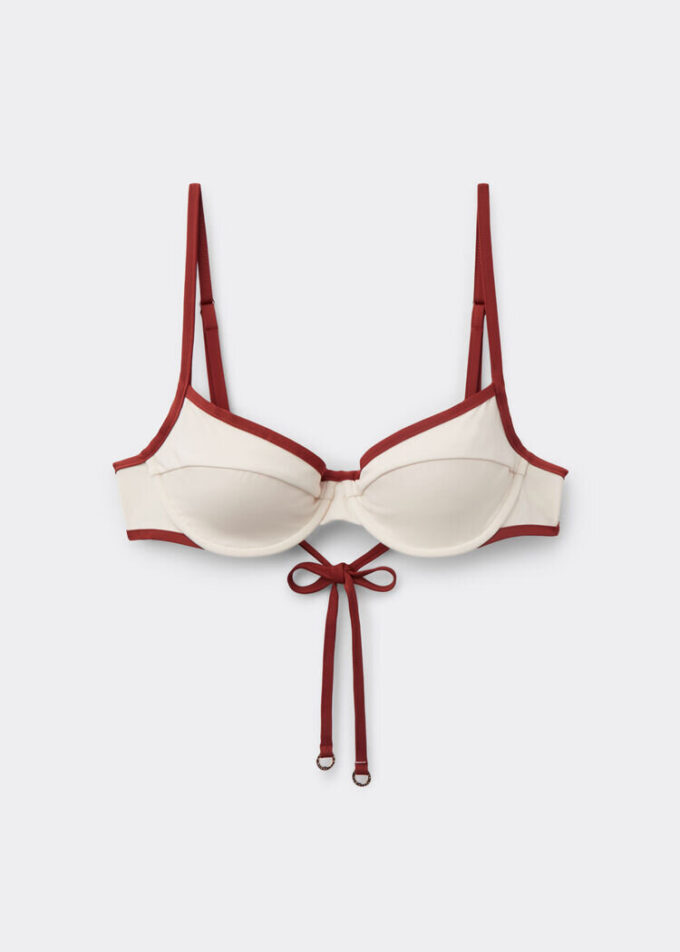 Balconette Swimsuit Top Bicolor Piping