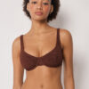 Balconette Swimsuit Top Crinkle Waves