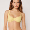 Balconette Swimsuit Top Crinkle Waves