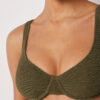 Balconette Swimsuit Top Crinkle Waves