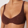Balconette Swimsuit Top Crinkle Waves
