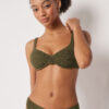 Balconette Swimsuit Top Crinkle Waves