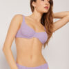 Balconette Swimsuit Top Crinkle Waves