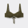 Balconette Swimsuit Top Crinkle Waves