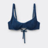 Balconette Swimsuit Top Crinkle Waves