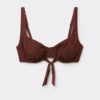 Balconette Swimsuit Top Crinkle Waves