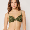Balconette Swimsuit Top Natural Tie-Dye