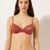Balconette Swimsuit Top Shiny Satin Balconette Swimsuit Top Shiny Satin
