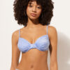 Balconette Swimsuit Top Shiny Satin Balconette Swimsuit Top Shiny Satin