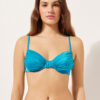 Balconette Swimsuit Top Shiny Satin Balconette Swimsuit Top Shiny Satin