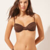 Balconette Swimsuit Top Shiny Satin Balconette Swimsuit Top Shiny Satin
