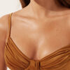 Balconette Swimsuit Top Shiny Satin Balconette Swimsuit Top Shiny Satin
