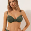Balconette Swimsuit Top Shiny Satin Balconette Swimsuit Top Shiny Satin