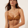 Balconette Swimsuit Top Shiny Satin Balconette Swimsuit Top Shiny Satin