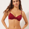 Balconette Swimsuit Top Shiny Satin Balconette Swimsuit Top Shiny Satin