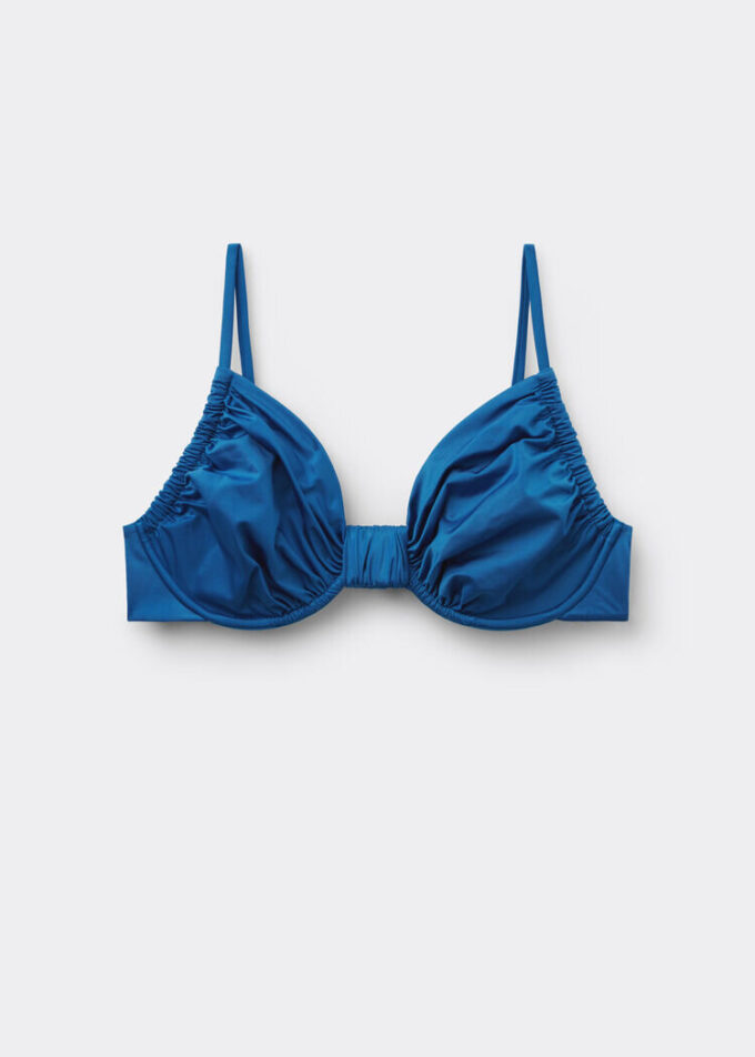 Balconette Swimsuit Top Shiny Satin Balconette Swimsuit Top Shiny Satin