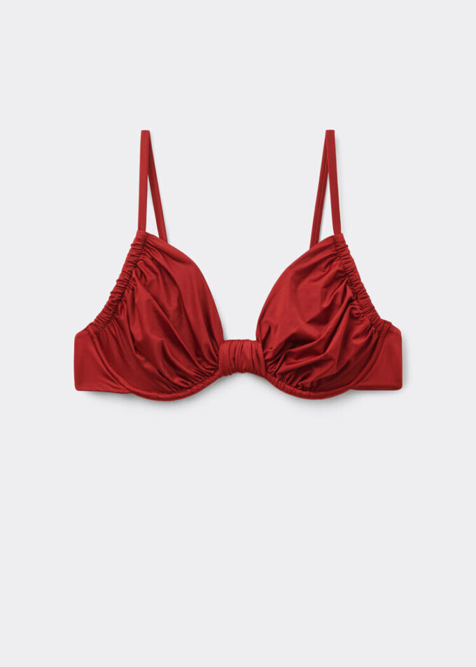 Balconette Swimsuit Top Shiny Satin Balconette Swimsuit Top Shiny Satin