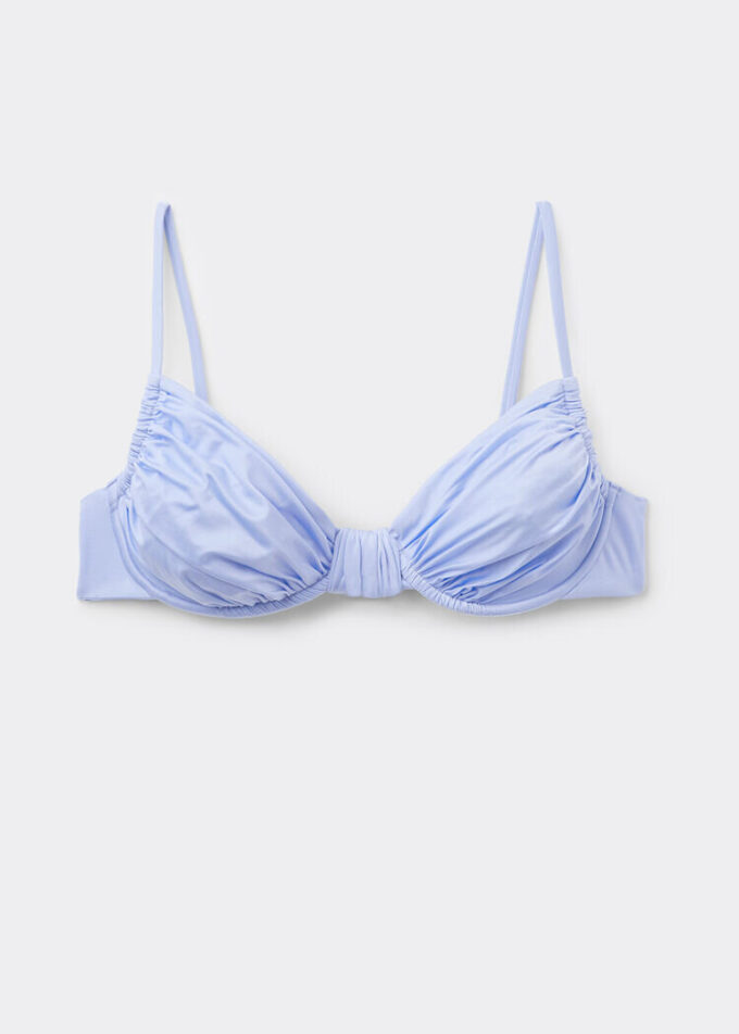 Balconette Swimsuit Top Shiny Satin Balconette Swimsuit Top Shiny Satin