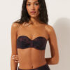 Bandeau Bikini Top Dark Animalier