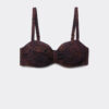 Bandeau Bikini Top Dark Animalier