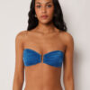 Bandeau Bikini Top Shiny Satin