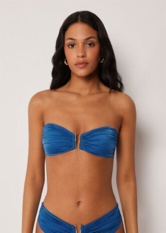 Bandeau Bikini Top Shiny Satin