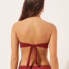 Bandeau Bikini Top Shiny Satin