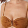 Bandeau Bikini Top Shiny Satin