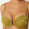 Bandeau Bikini Top Shiny Satin