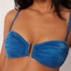 Bandeau Bikini Top Shiny Satin