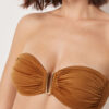 Bandeau Bikini Top Shiny Satin