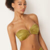 Bandeau Bikini Top Shiny Satin