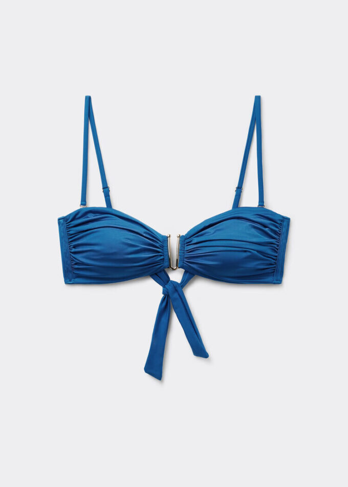 Bandeau Bikini Top Shiny Satin