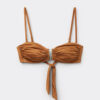 Bandeau Bikini Top Shiny Satin