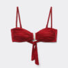 Bandeau Bikini Top Shiny Satin