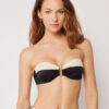 Bandeau Swimsuit Top Elegant Bicolor