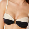 Bandeau Swimsuit Top Elegant Bicolor