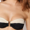 Bandeau Swimsuit Top Elegant Bicolor
