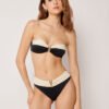 Bandeau Swimsuit Top Elegant Bicolor