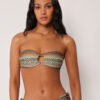 Bandeau Swimsuit Top Elegant Ethnic