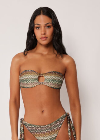 Bandeau Swimsuit Top Elegant Ethnic